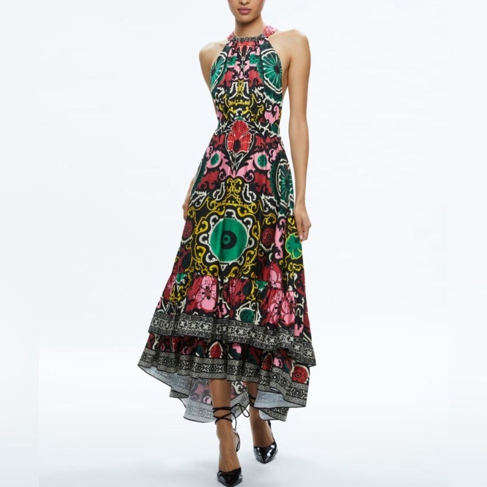 Floral Halter Maxi Dress